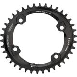 Wolf Tooth Components Drop Stop Elliptical 4-Bolt Shimano GRX Chainring Black, 44t