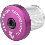 Wolf Tooth Components Compression Plug With Integrated Spacer Stem Cap Purple, 1 1/8 Steerer