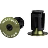 Wolf Tooth Components Alloy Bar End Olive, One Size