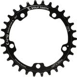 Wolf Tooth Components CAMO Round Chainring Black, 28t