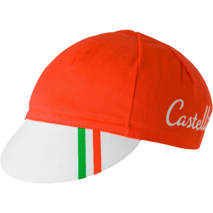 Castelli Podium Collection Ganna Red Cycling Cap Competitive Cyclist