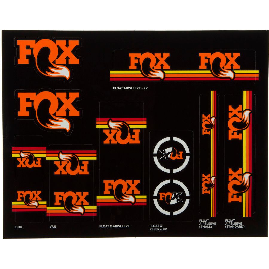 FOX Racing Shox Heritage Fork and Shock Decal Kit Competitive Cyclist