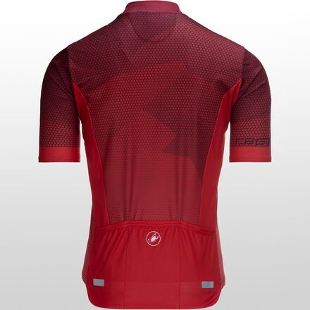 Castelli Flusso Limited Edition Full-Zip Jersey - Men's Pro Red/Red, XL