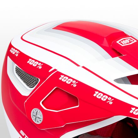 100% Status Helmet Topenga Red/White, S