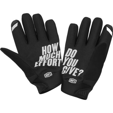 100% Brisker Glove - Men's Black, L