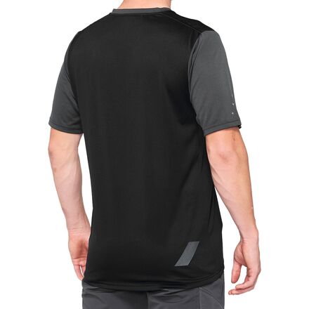 100% Ridecamp Short-Sleeve Jersey - Men's Black/Charcoal, L