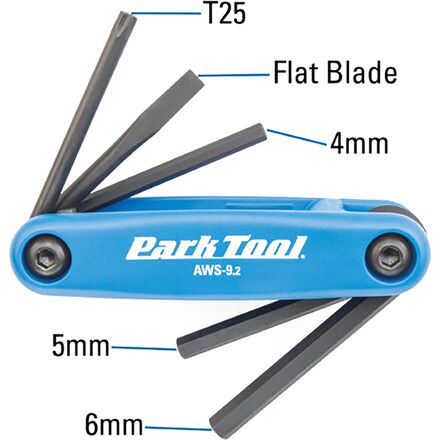 Park Tool AWS-9.2 Hex/Torx/Flathead Folding Tool Set One Color, One Size
