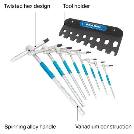 Park Tool THH-1 Sliding T-Handle Hex Wrench Set One Color, One Size