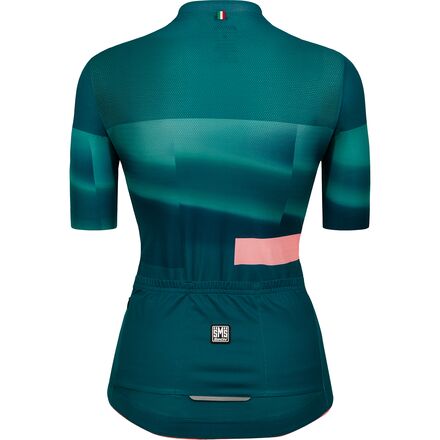 Santini Mirage Short-Sleeve Jersey - Women's Teal, XL