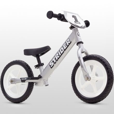 Strider 12 Pro Balance Bike - Kids' Silver, One Size