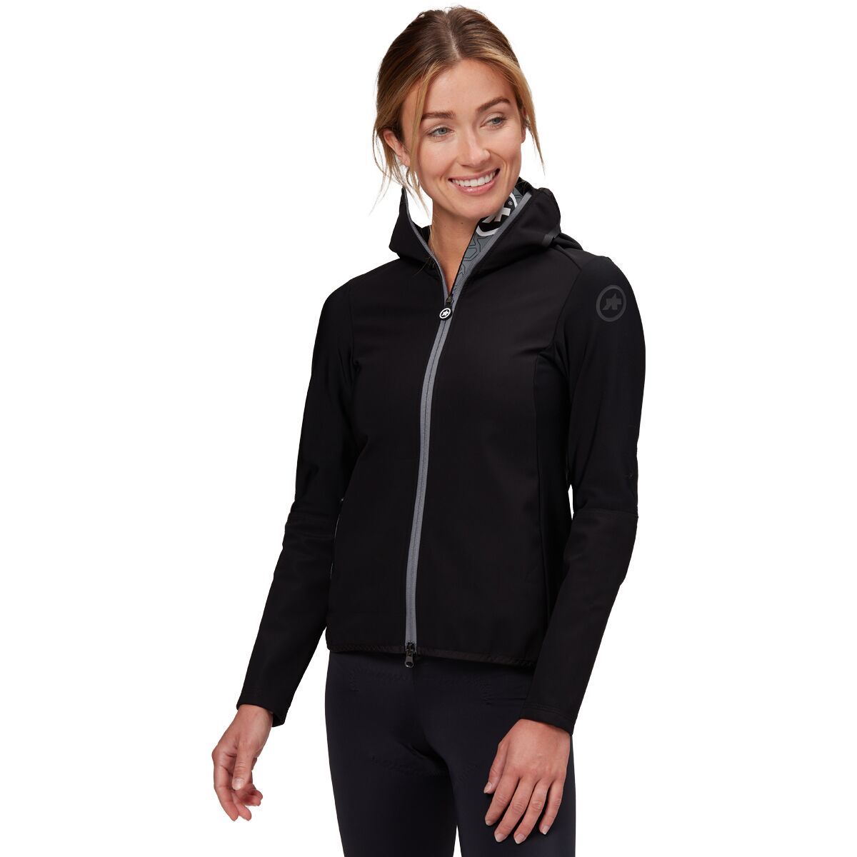 RBX Women’s Small Zip Up Hooded Jacket Black White Pink Activewear Hoodie