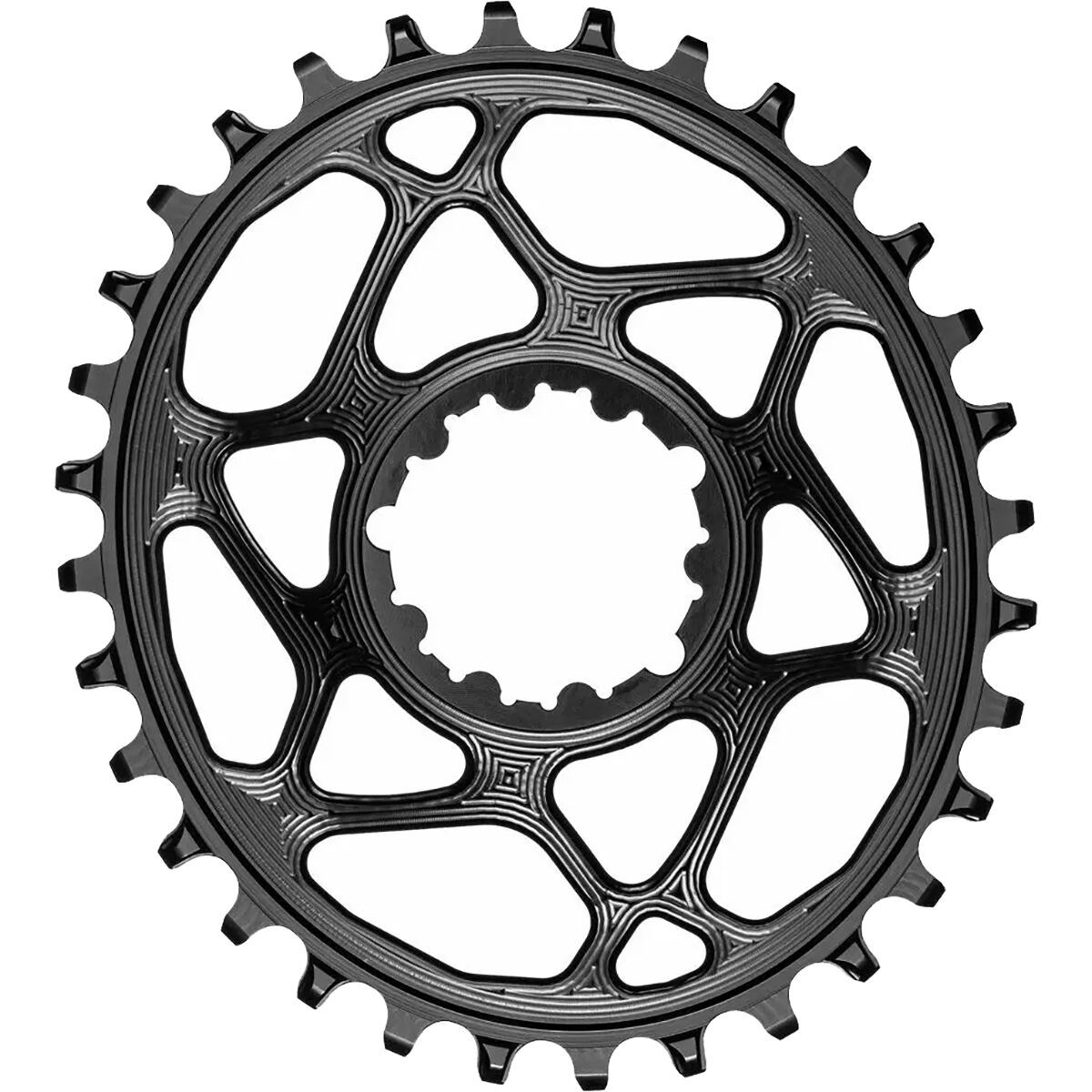absoluteBLACK SRAM Oval Boost148 Direct Mount Traction Chainring Black/3mm Offset, 32t