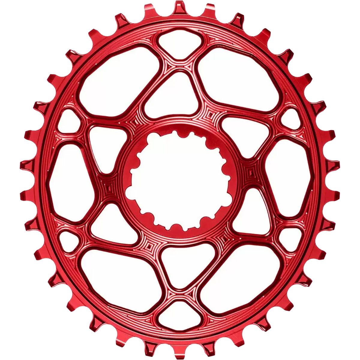 absoluteBLACK SRAM Oval Boost148 Direct Mount Traction Chainring Red/3mm Offset, 30t