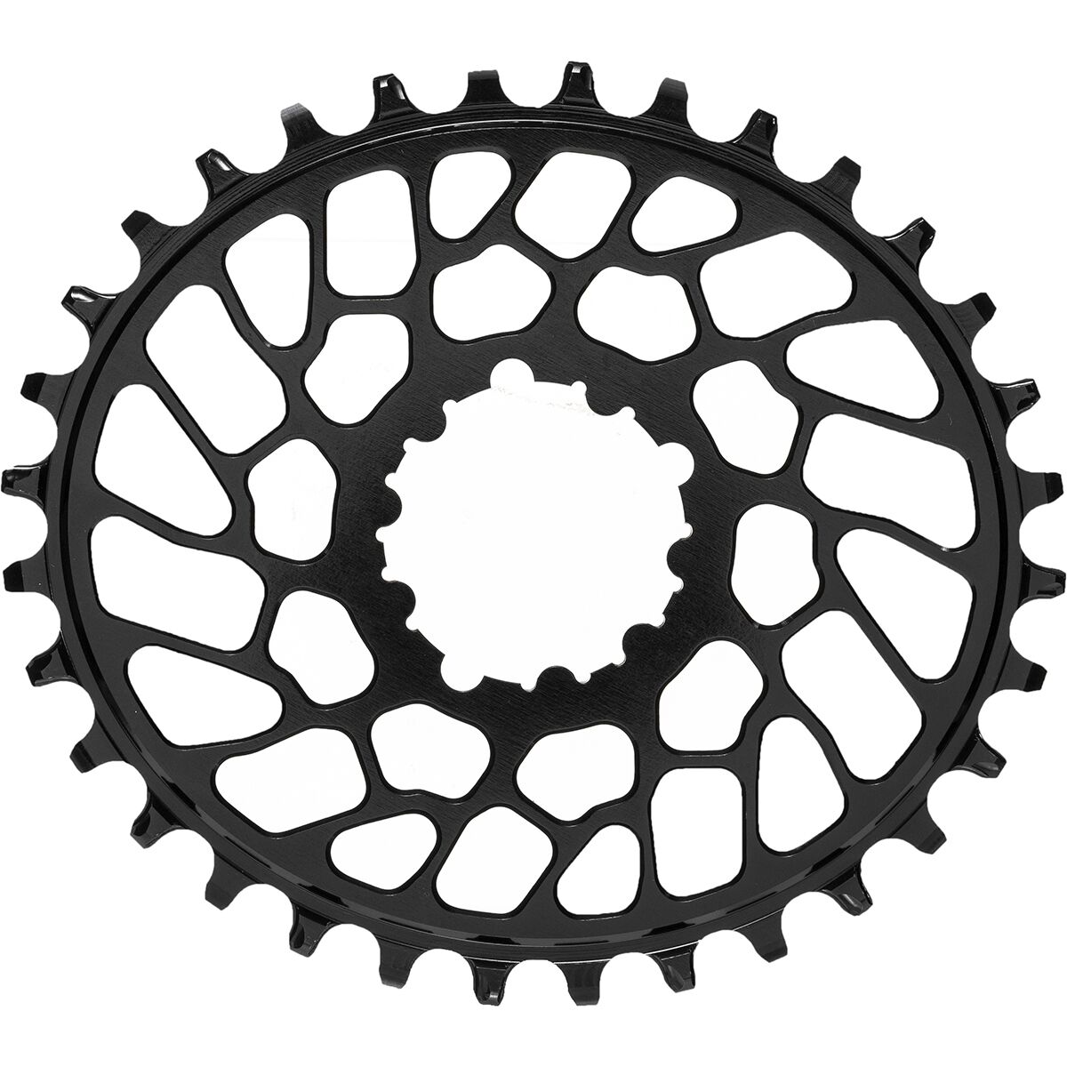 absoluteBLACK SRAM Oval Direct Mount Traction Chainring Black/0mm Offset, 32t