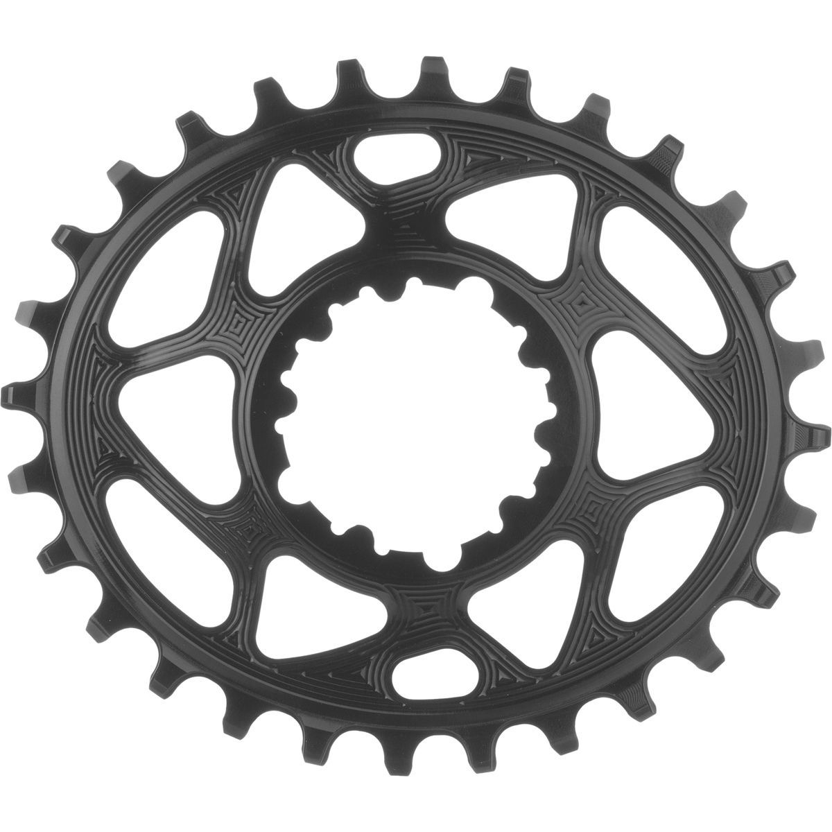 absoluteBLACK SRAM Oval Direct Mount Traction Chainring Black/6mm Offset, 34t