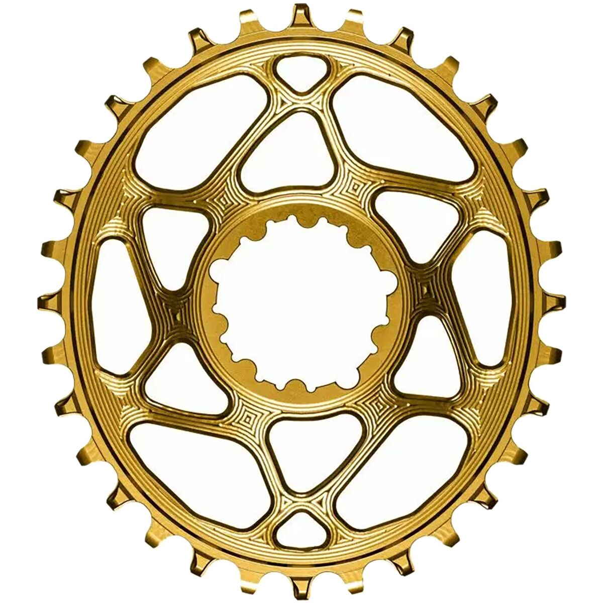 absoluteBLACK SRAM Oval Direct Mount Traction Chainring Black, 0mm Offset, 34t