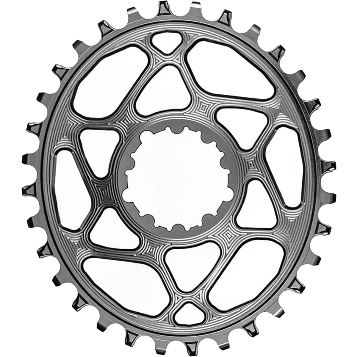 absoluteBLACK SRAM Oval Direct Mount Traction Chainring Black, 0mm Offset, 34t