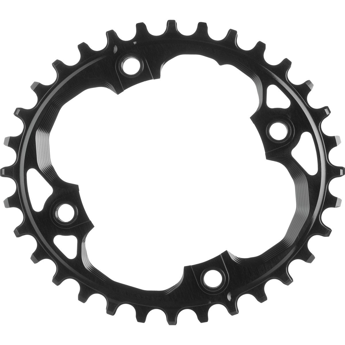 absoluteBLACK absoluteBLACK SRAM Oval Traction Chainring Black/94 BCD, 34t/Threaded