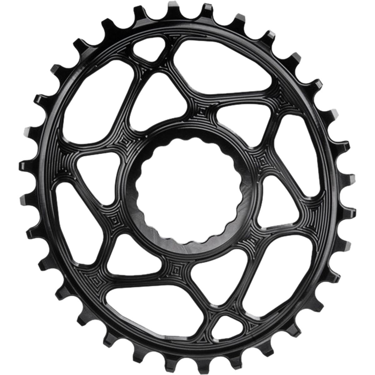 absoluteBLACK Race Face Oval Cinch Boost Direct Mount Traction Chainring Black, 28t