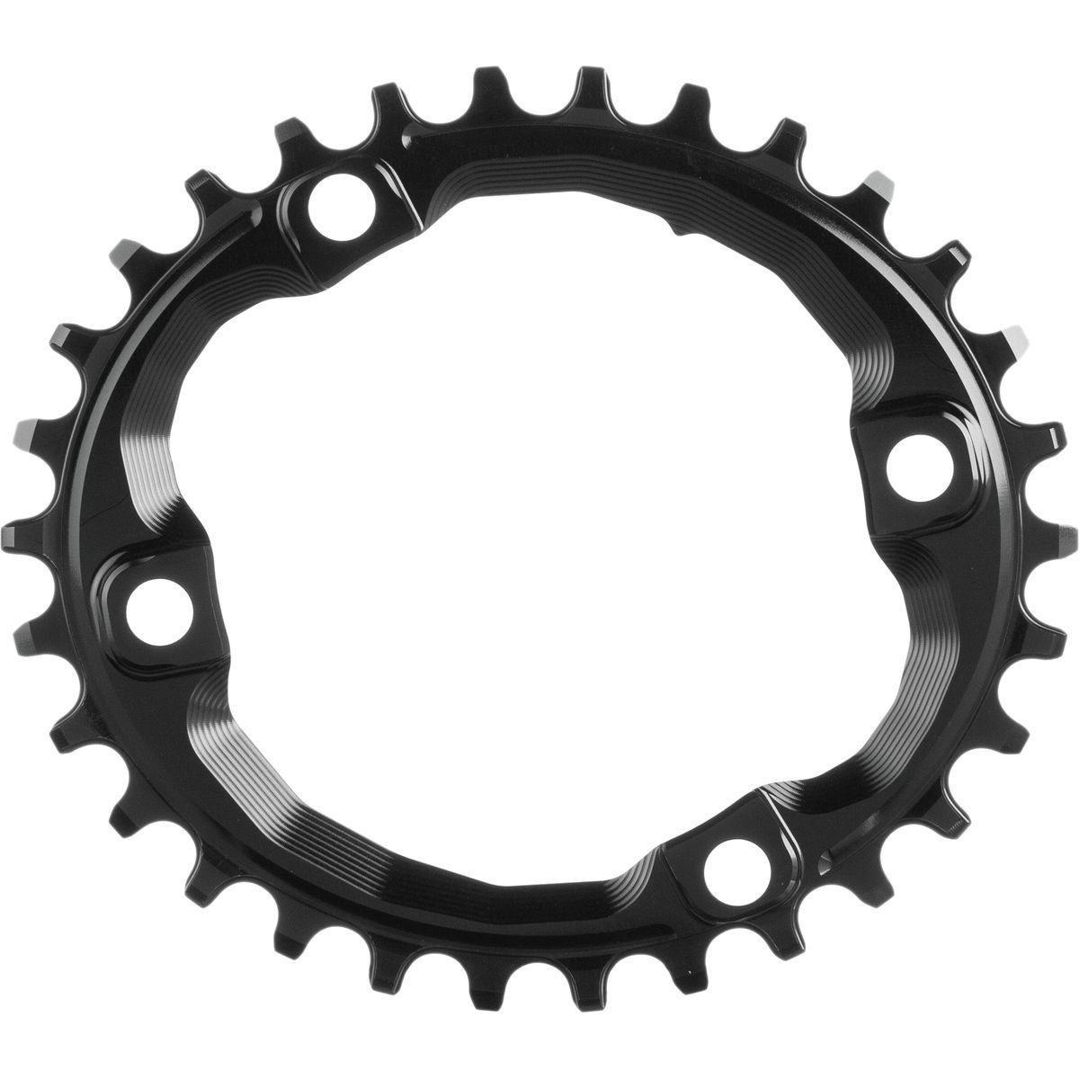 Absoluteblack absoluteBLACK Shimano Oval Traction Chainring Black/96 BCD (M9000 XTR), 30t