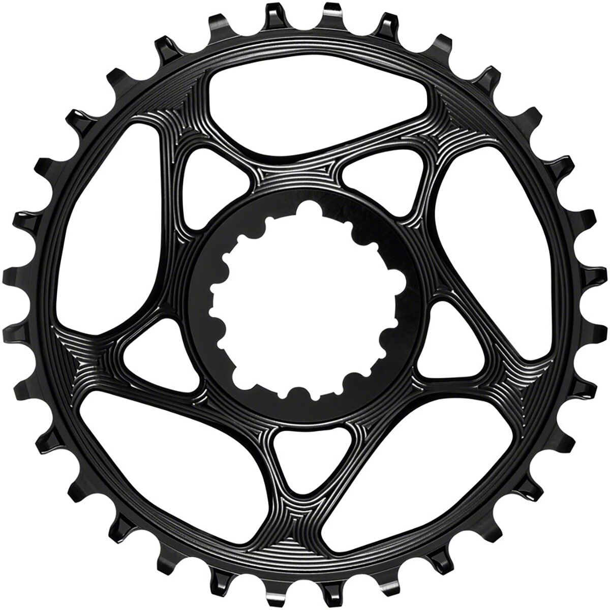 Absoluteblack absoluteBLACK SRAM Direct Mount Chainring Black, 34t, 0mm Offset