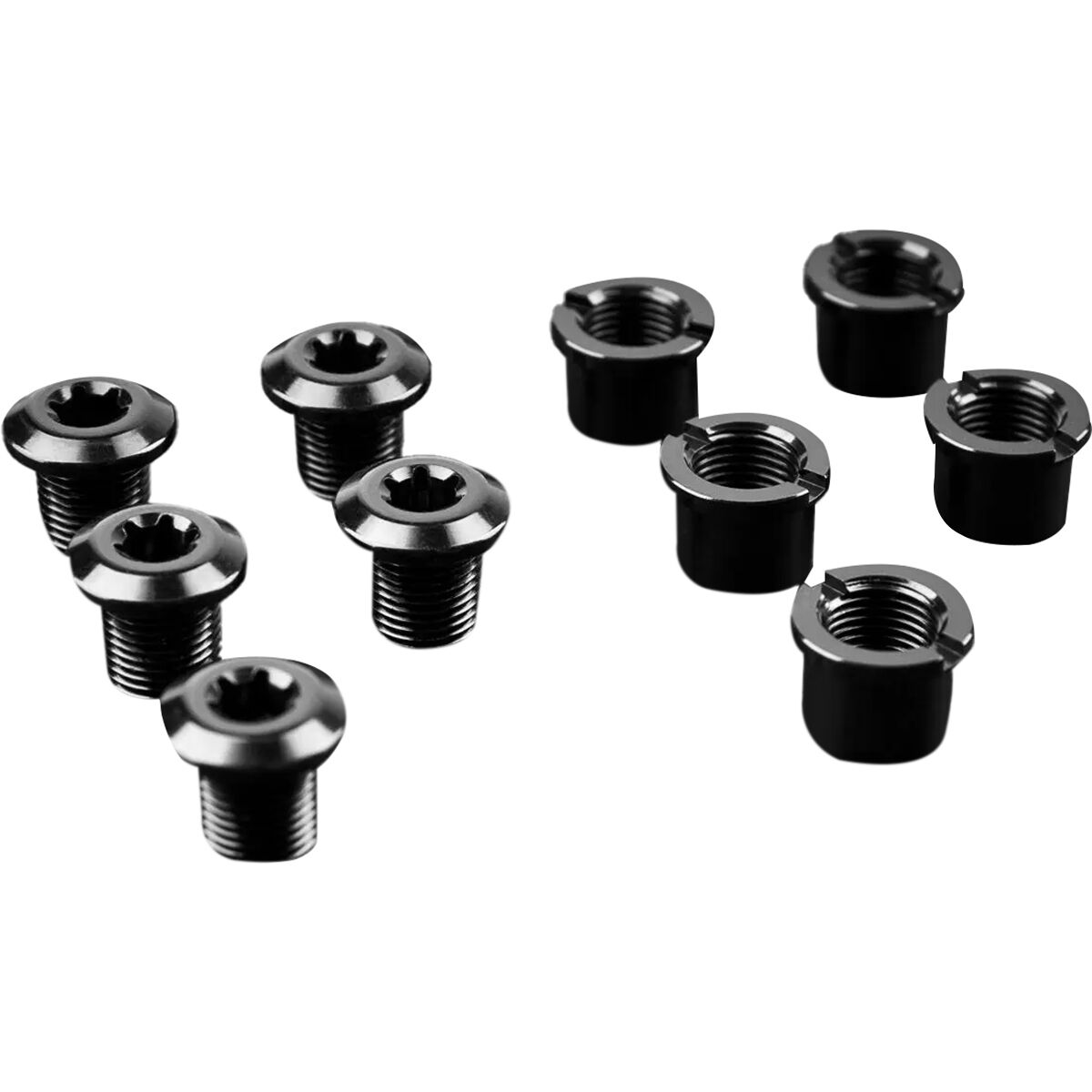 Absoluteblack absoluteBLACK Chainring Bolts Black, 4 x Short Bolts + Nuts