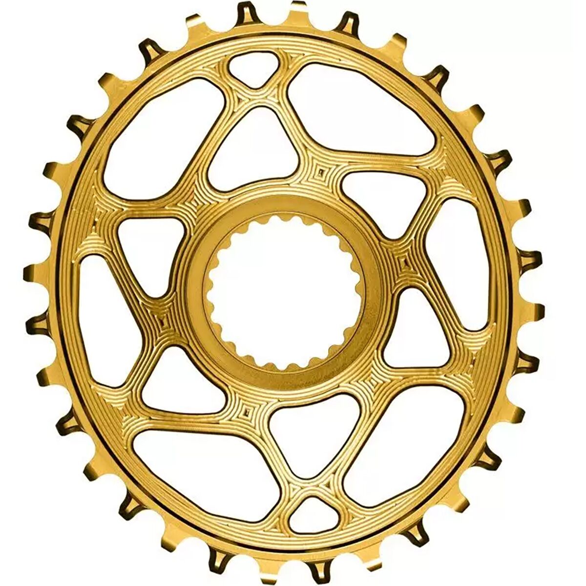 absoluteBLACK OVAL XTR M9100 Direct Mount Chainring Gold, 28t