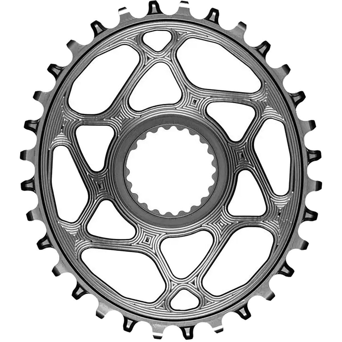 absoluteBLACK OVAL XTR M9100 Direct Mount Chainring Grey, 36t