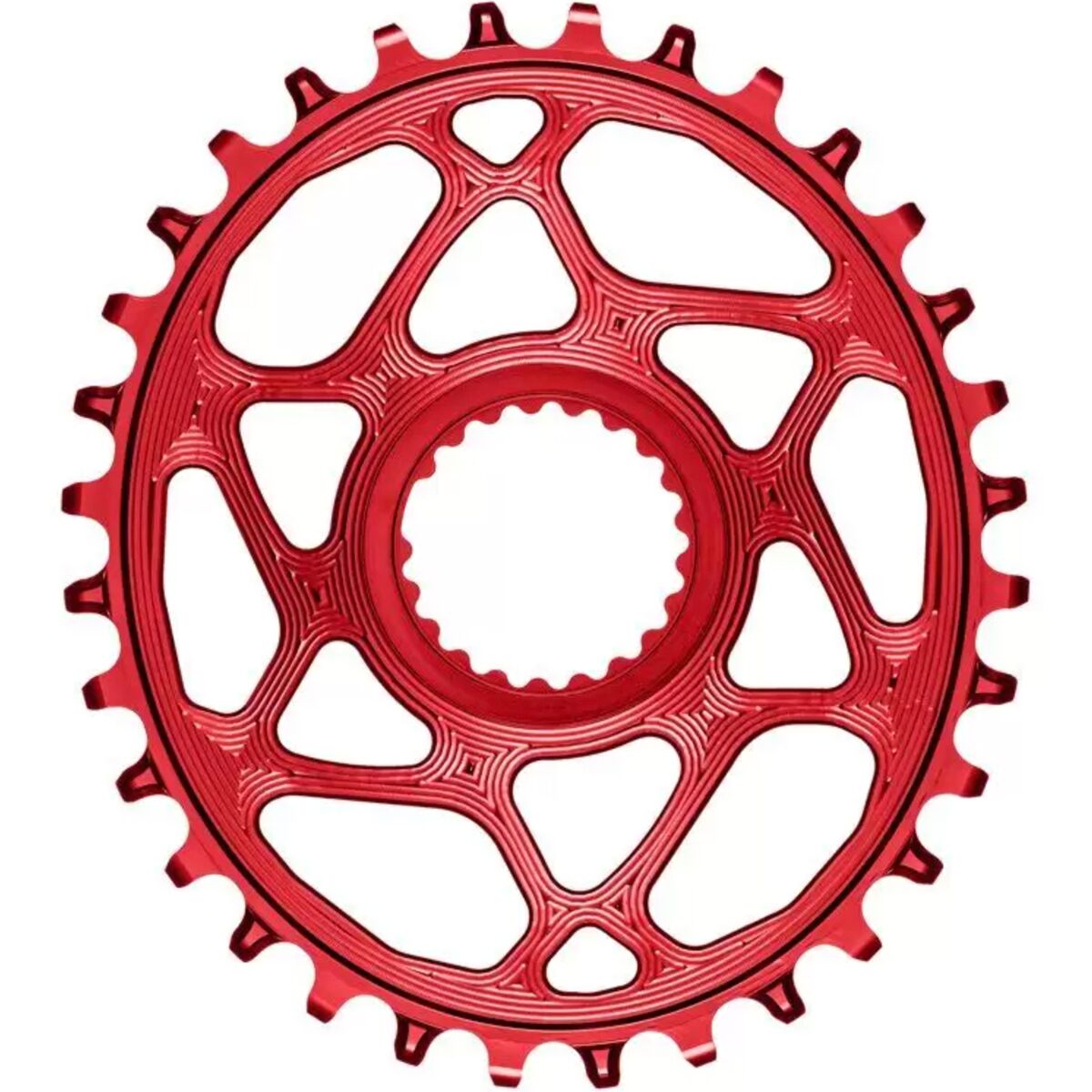 absoluteBLACK OVAL XTR M9100 Direct Mount Chainring Red, 34t