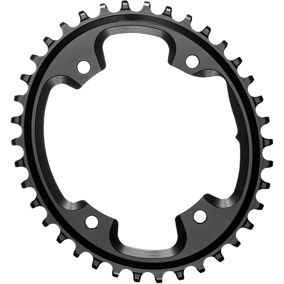 Absoluteblack absoluteBLACK 1x Shimano 110BCD 4-Bolt Oval Chainring Black, 38t + bolts