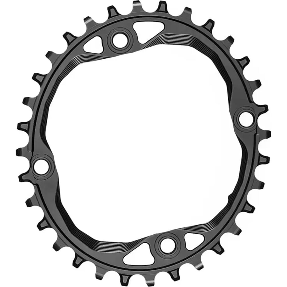 absoluteBLACK Shimano HG+ 12-Spd Oval Chainring 104BCD - Black, 36t