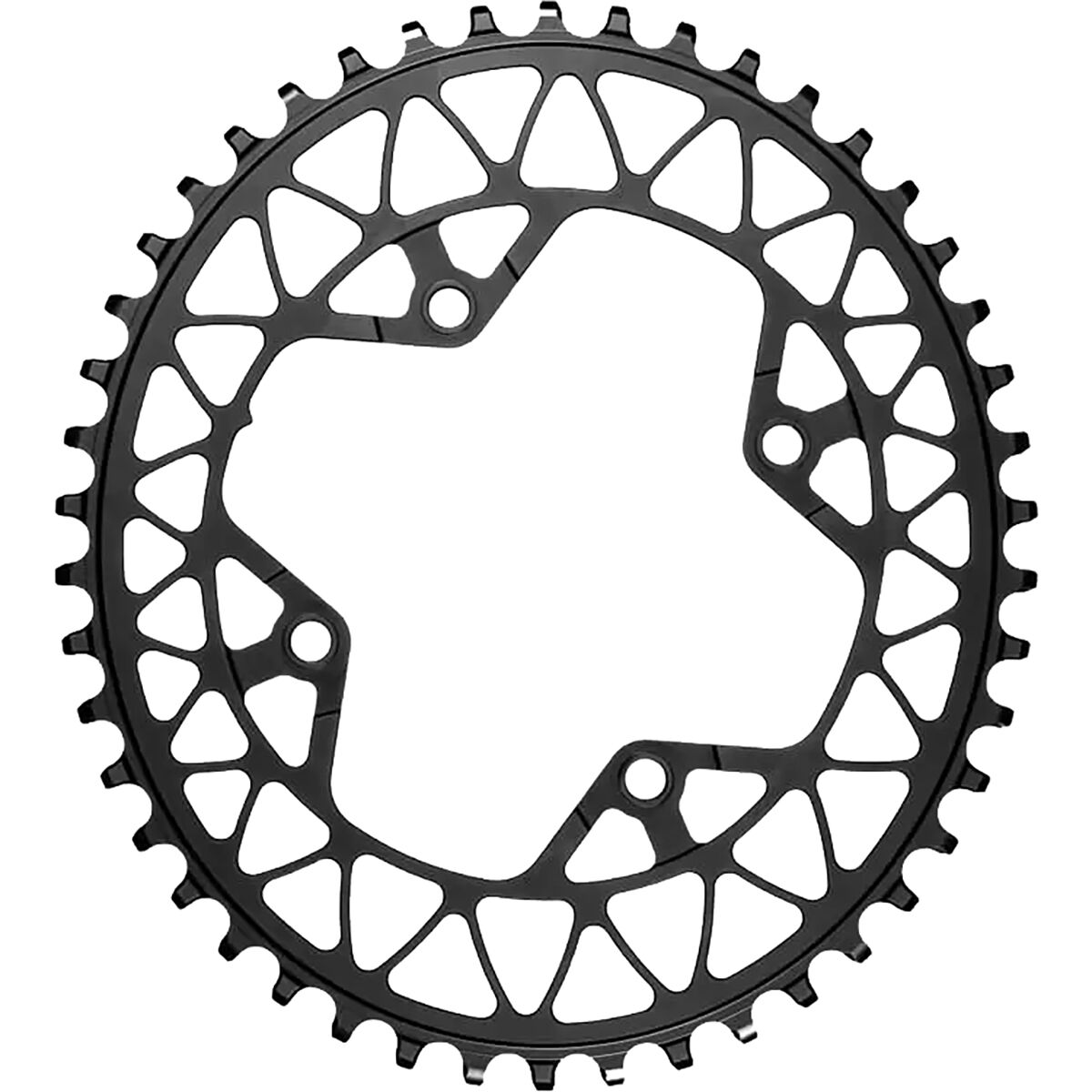 Absoluteblack absoluteBLACK Beach Racing Oval 94BCD 1x Chainring Black, 46t+bolts