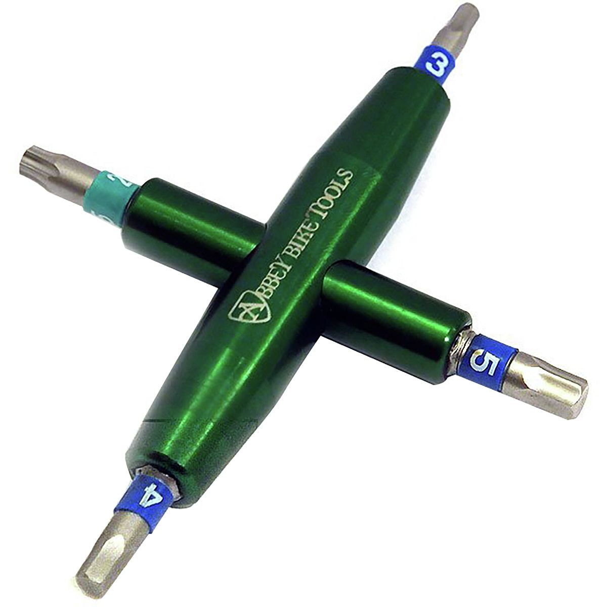 Abbey Bike Tools Abbey Bike Tools 4-Way Multi-Tool Green, 4/5/6mm/#2 jis