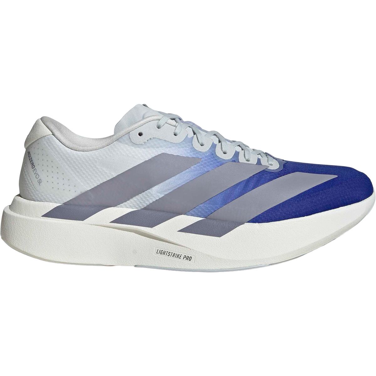 Adidas Adizero Evo SL Woven Running Shoe - Men's Lucid Blue/Slate/Crystal White, 10.0