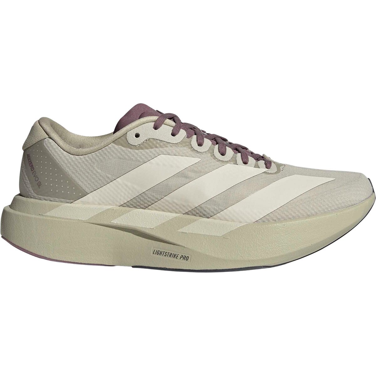 Adidas Adidas Adizero Evo SL Woven HK Running Shoe - Women's Putty Grey/Alumina/Shadow Fig, 6.0