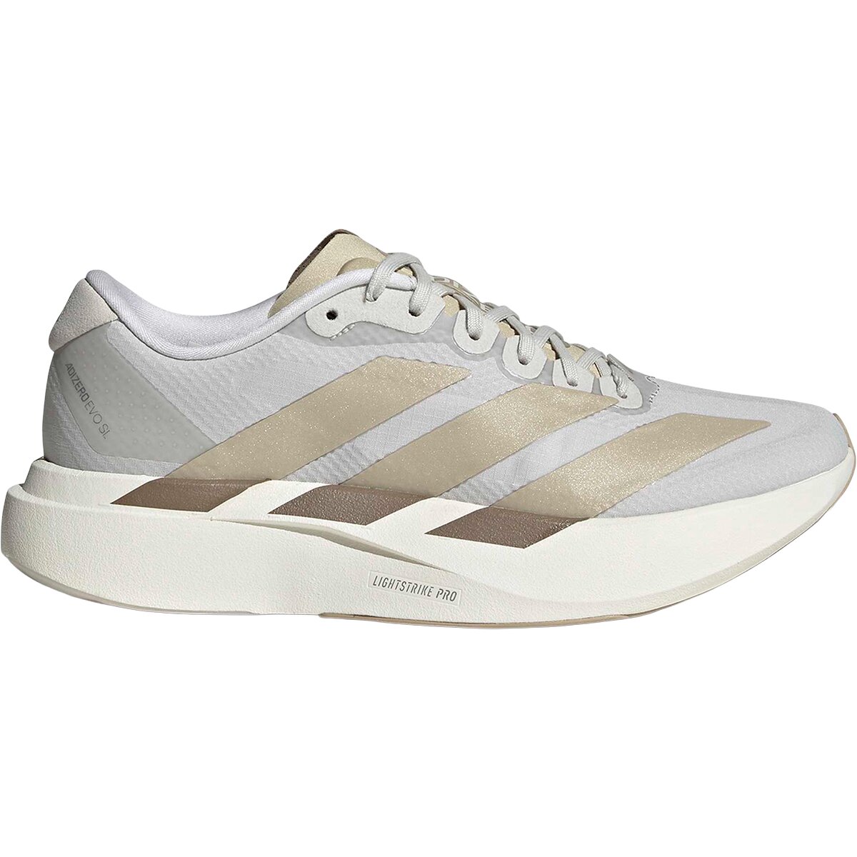 Adidas Adizero Evo SL Woven Running Shoe - Women's Grey One/Grey One/Khaki Three, 7.0