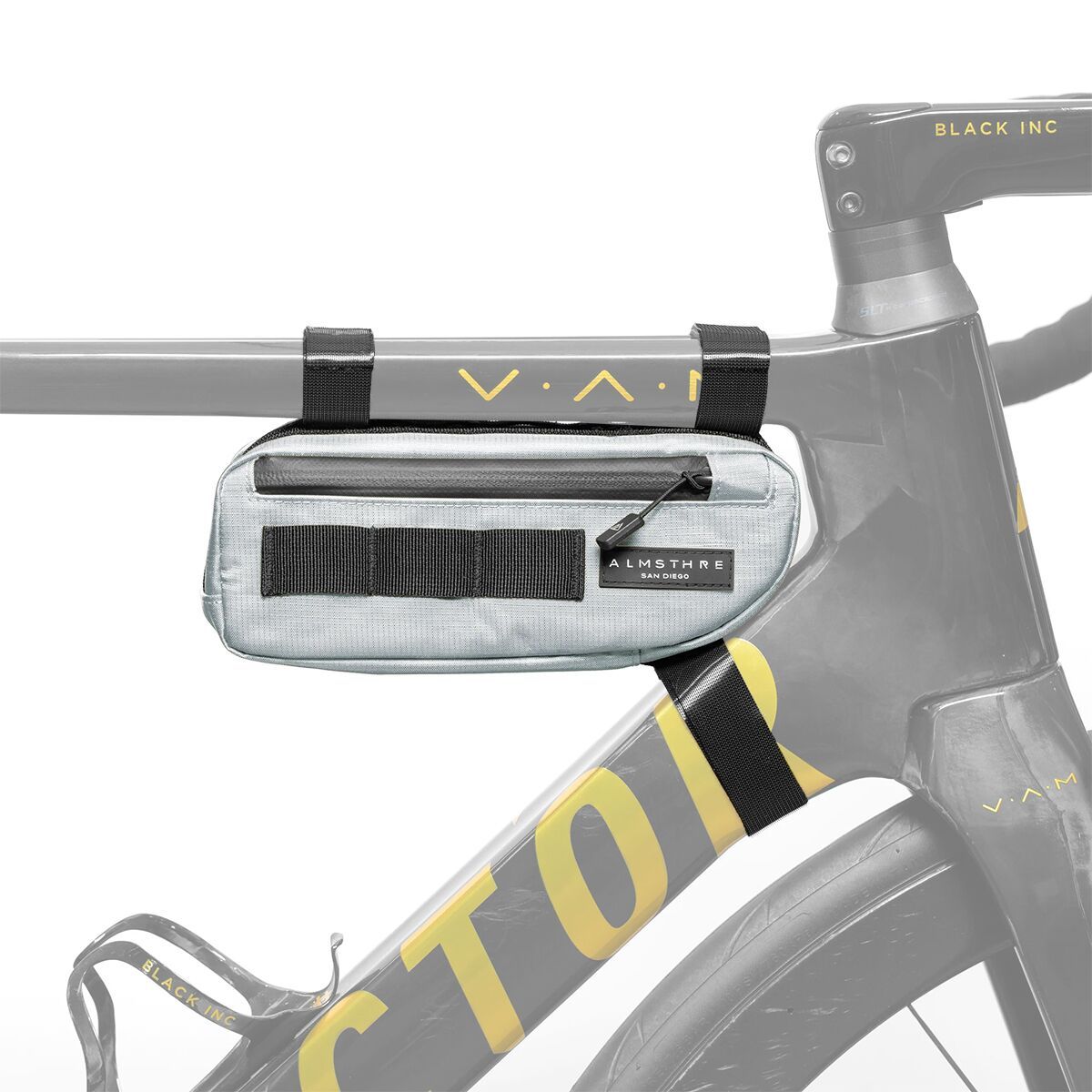 Almsthre ALMSTHRE Compact Frame Bag Sterling Silver, One Size - $58.00 at Competitive Cyclist