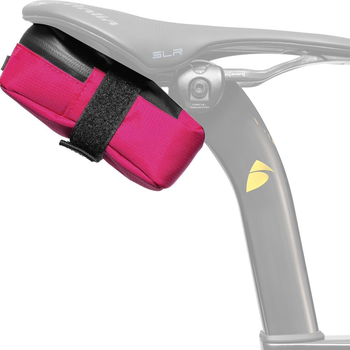 Almsthre ALMSTHRE Signature Saddle Bag Passion Pink, One Size - $30.00 at Competitive Cyclist