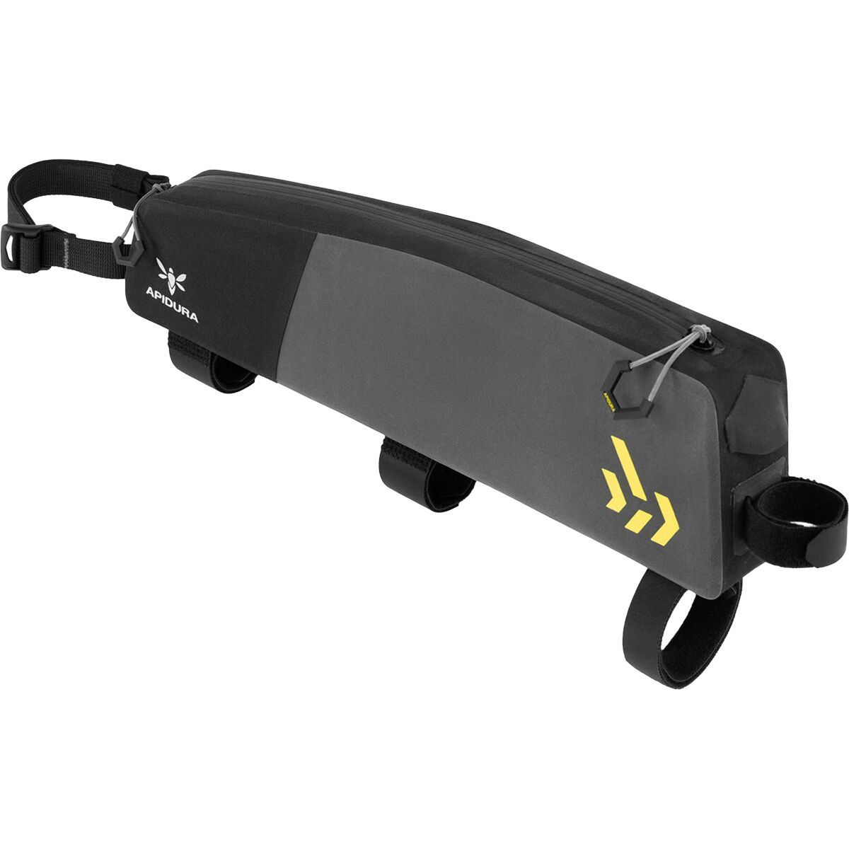 Apidura Backcountry Long Top Tube Pack Black/Grey, 1.8L