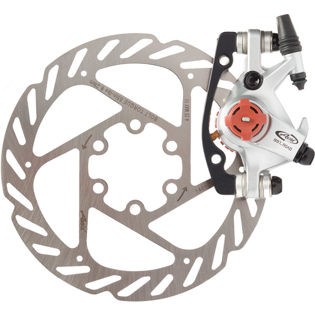 Avid BB7 Road Disc Brake Caliper w G2 Rotor Components