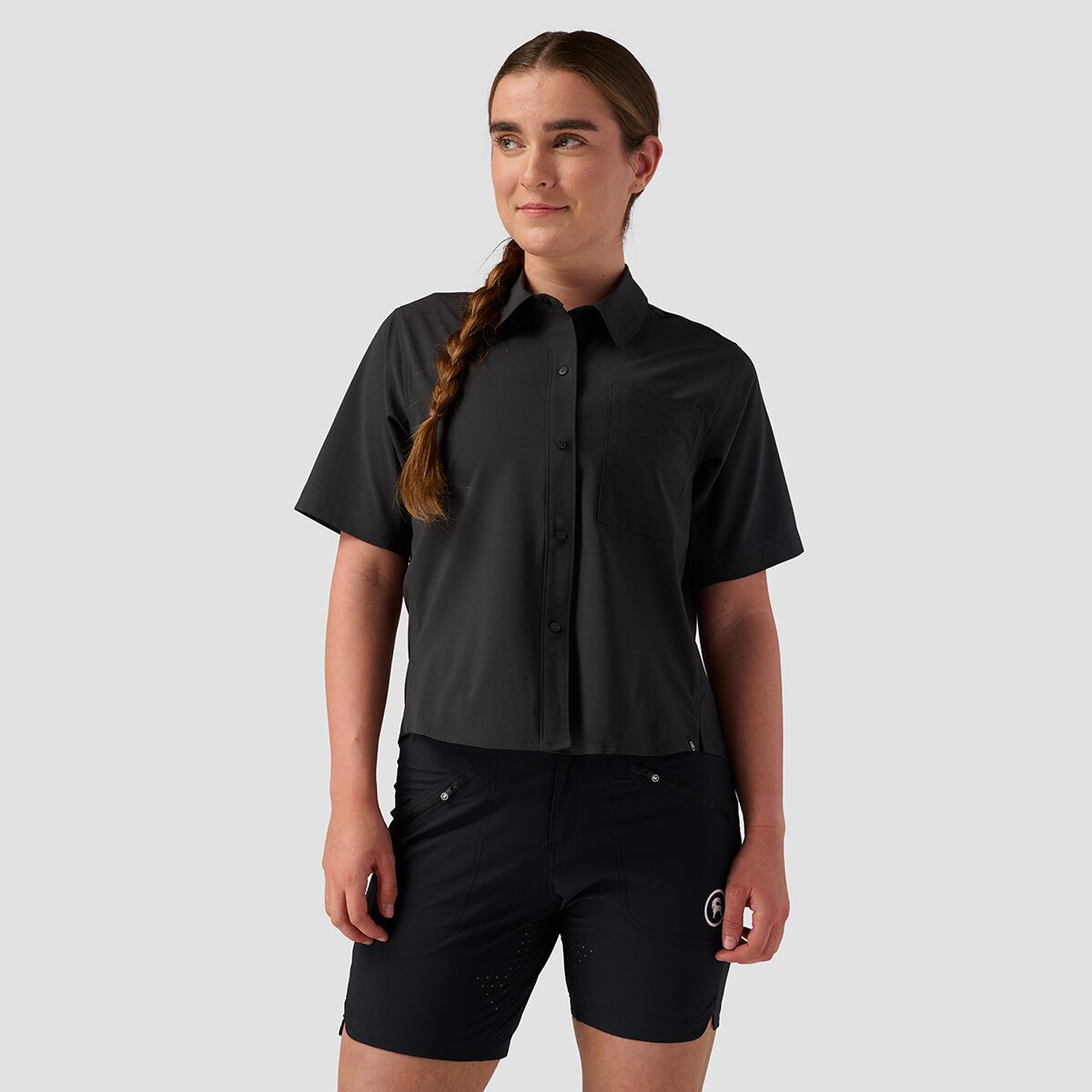 Backcountry Backcountry Slickrock Short-Sleeve Button-Up Jersey - Women's Black, XXL