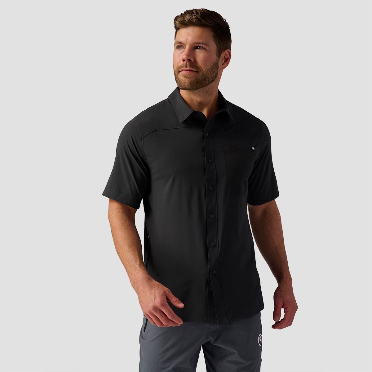 Backcountry Backcountry Slickrock Short-Sleeve Button-Up Jersey - Men's Black, L