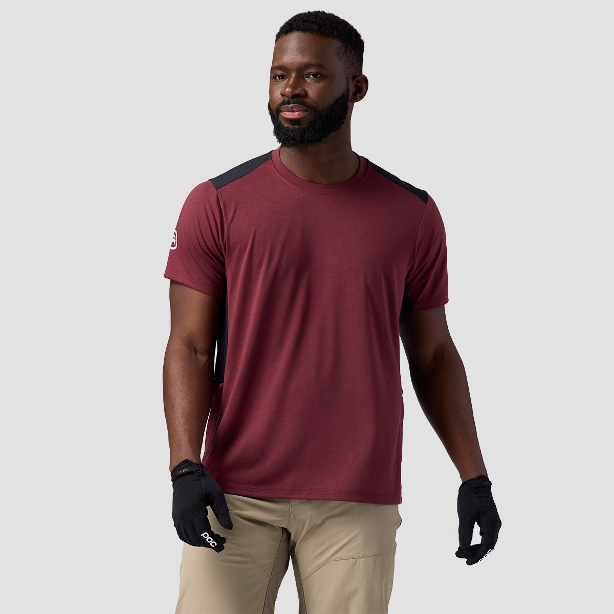 Backcountry Backcountry Slickrock Drirelease Tech T-Shirt - Men's Red Mahogany/Black, M