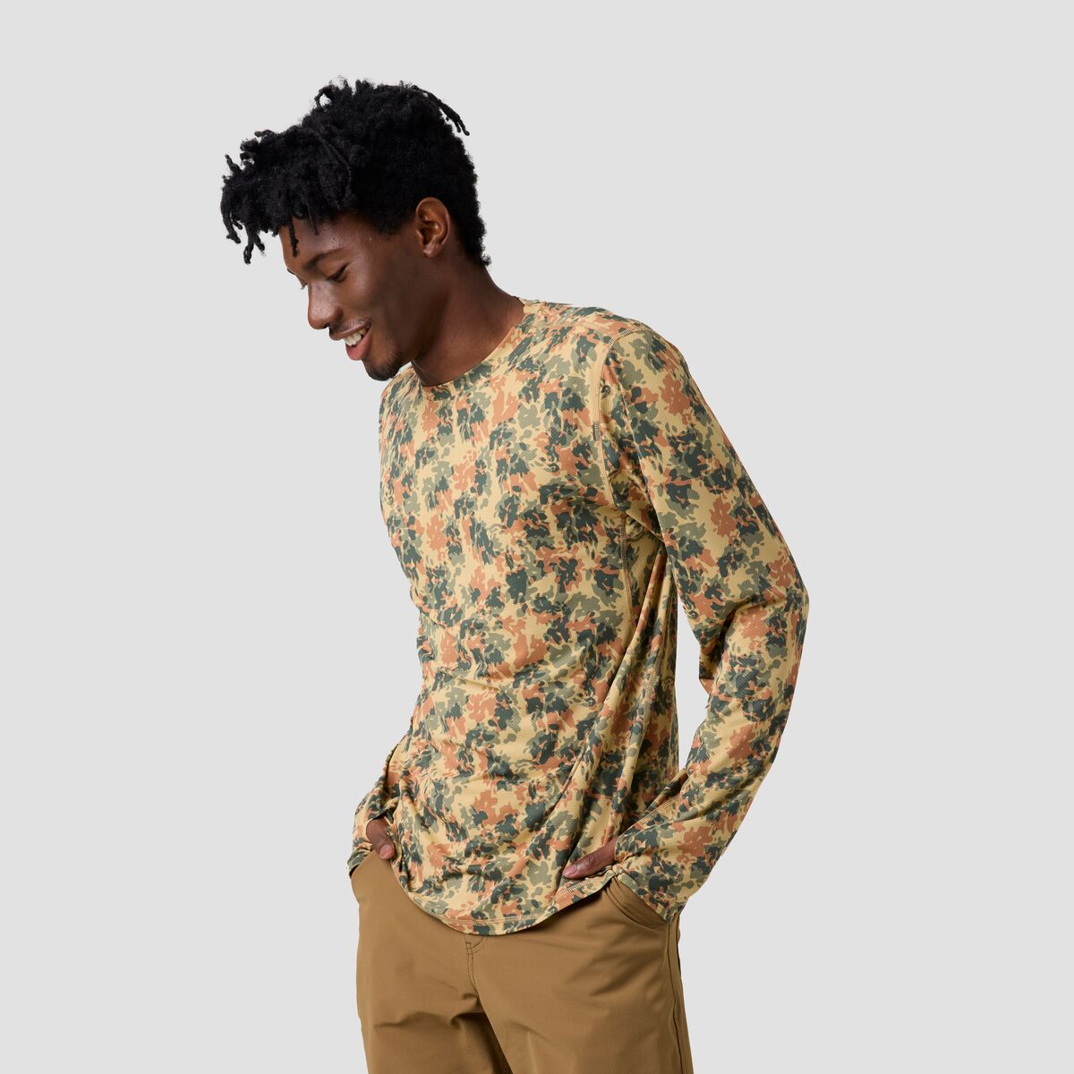 Backcountry Backcountry Tahoe Sun Long-Sleeve Crew Shirt - Men's Camo Print, XL