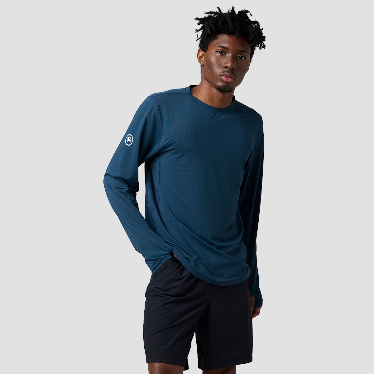 Backcountry Backcountry Tahoe Sun Long-Sleeve Crew Shirt - Men's Midnight Blue, XL
