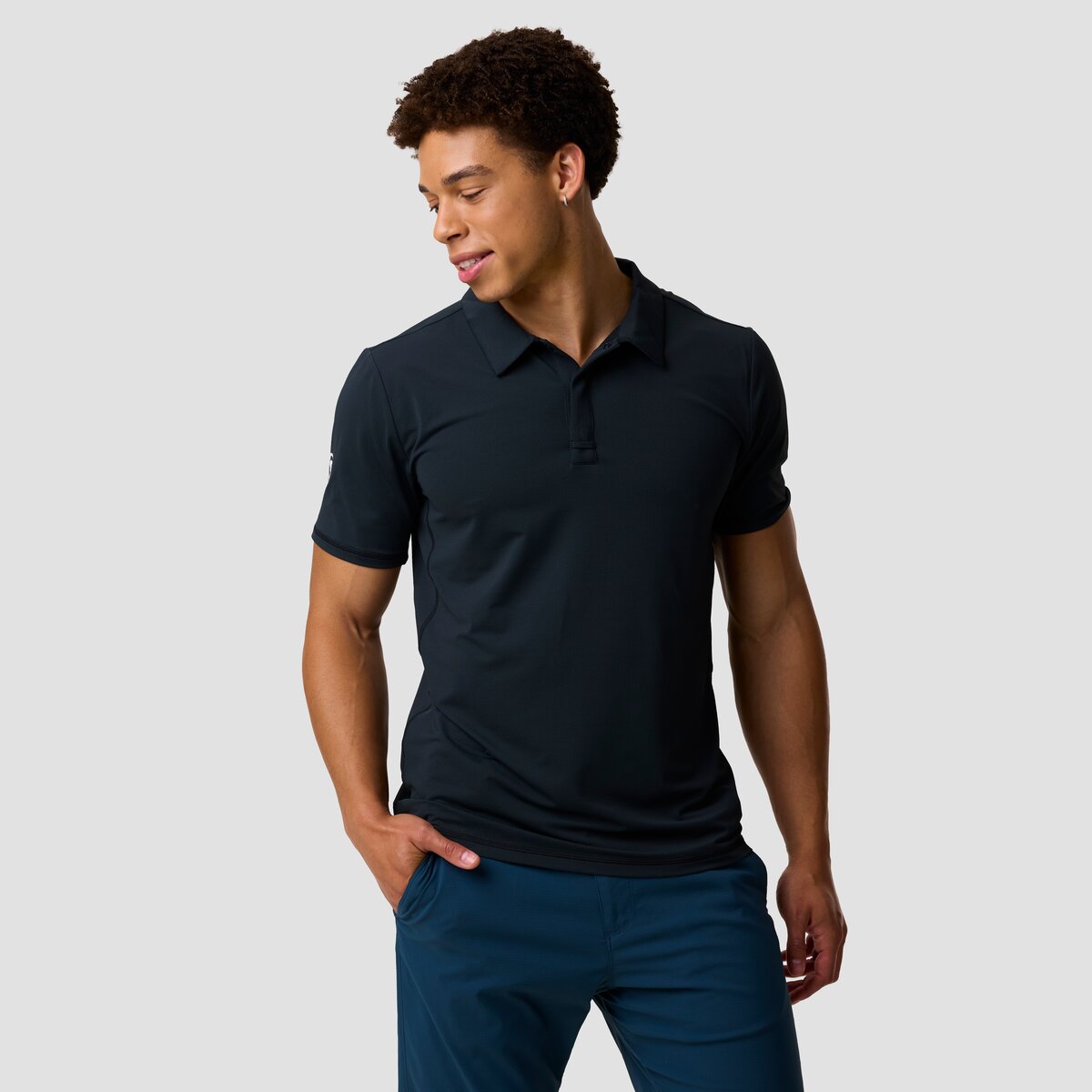 Backcountry Backcountry Tahoe Sun Polo - Men's Black, XL