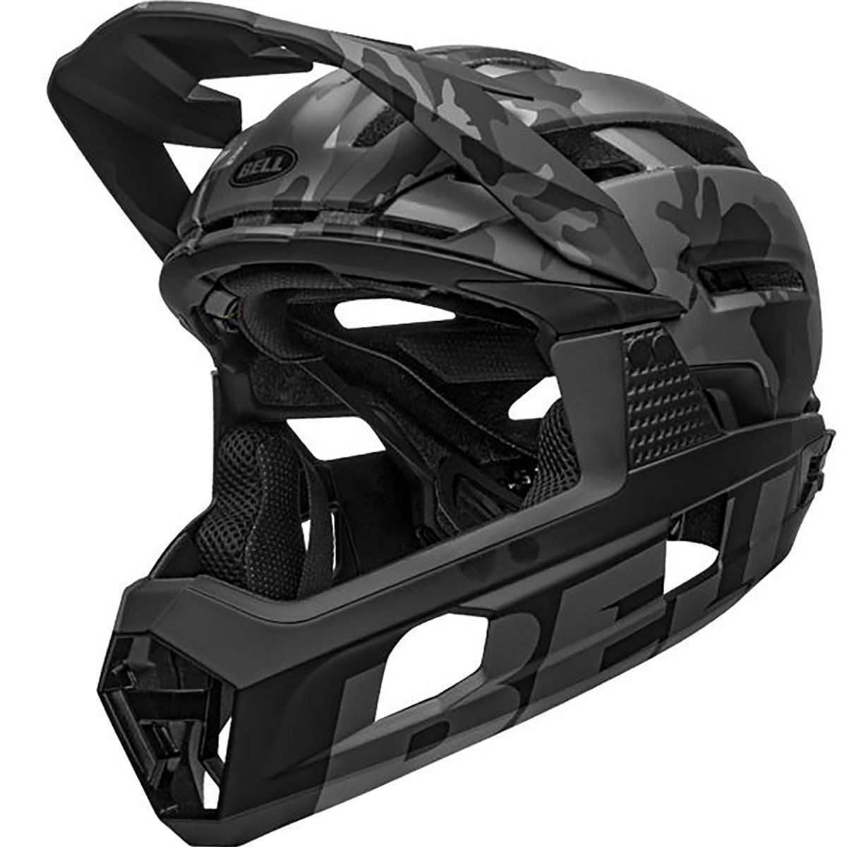 Bell Bell Super Air R Mips Helmet Matte/Gloss Black/Camo, L