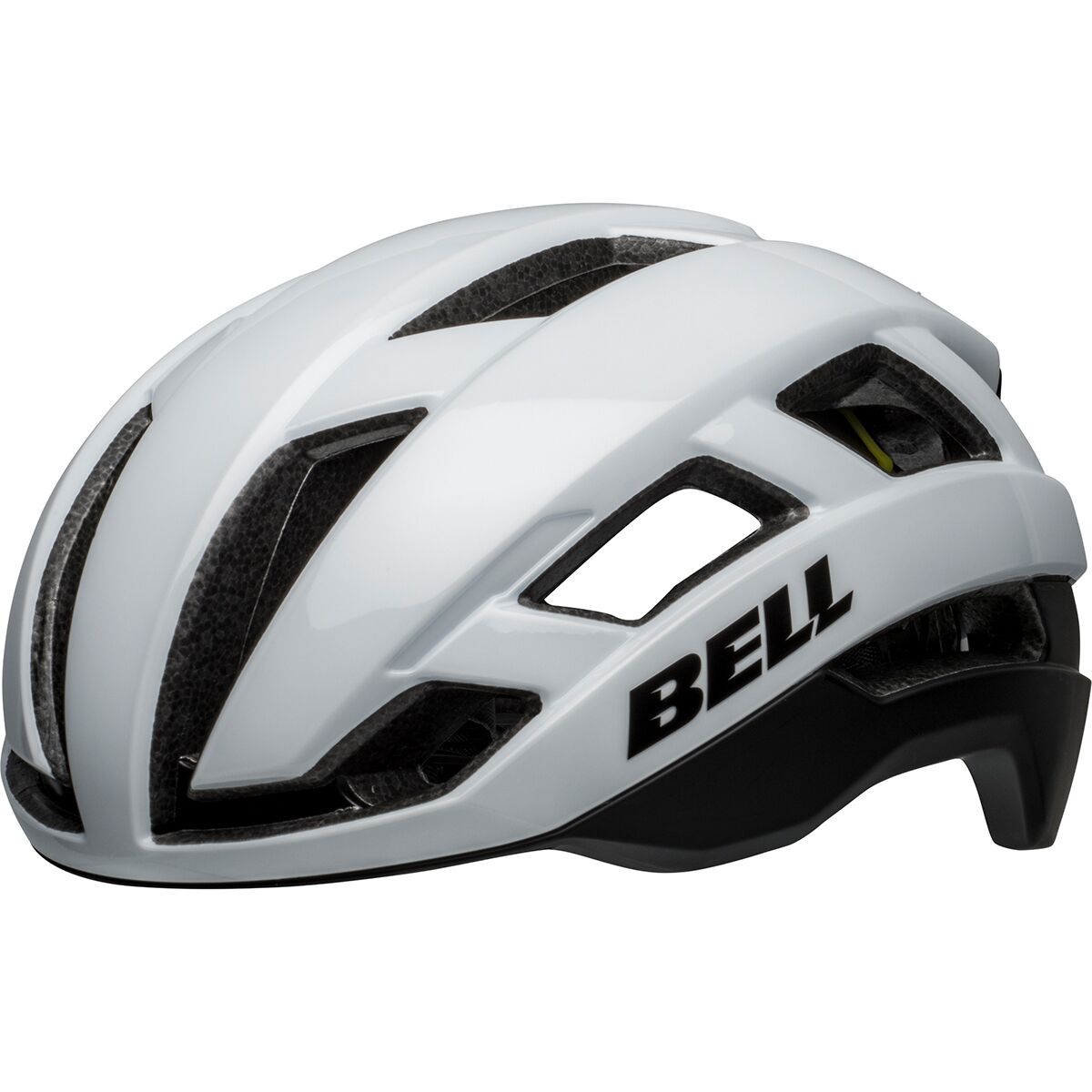 Bell Falcon XR LED Mips Helmet in Matte / Gloss White / Black 1000 - Size: Small