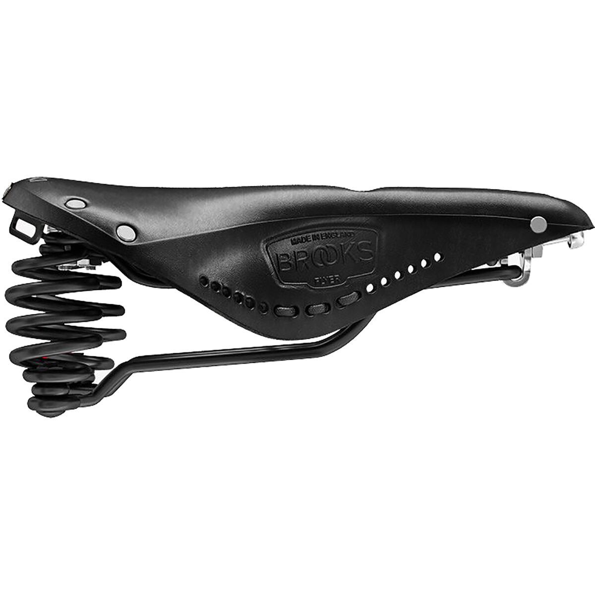 Brooks England Flyer Carved Saddle Black, One Size