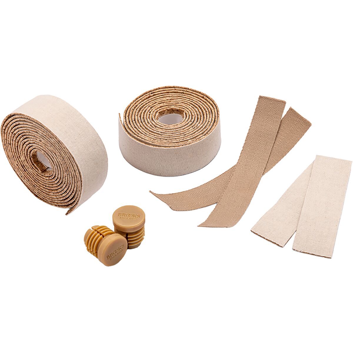 Brooks England Cotton Cork Bar Tape Natural, One Size